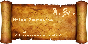 Moise Zsuzsanna névjegykártya